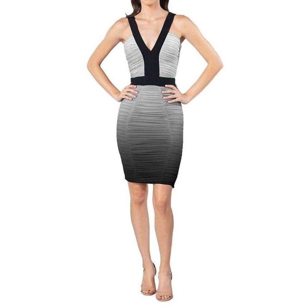 Dress the Population Ashlyn Ombre Mini Bodycon Dress Size Large